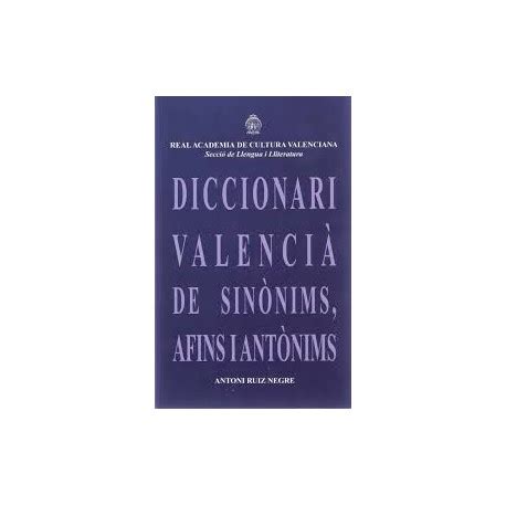 diccionari de sinònims valencià|dicionnaire de sinónimos.